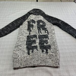 Wilfred Free‎ Cardigan Sweater Womens XS Jacket Chunky Knit Alpaca Wool Gothic *